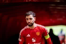 Bruno Fernandes netted a hat-trick as Manchester United beat Real Sociedad