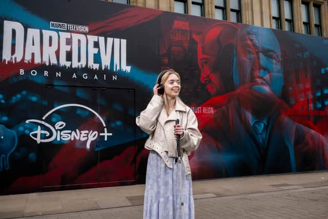 A striking ‘double exposure’ mural has been unveiled at Manchester’s Corn Exchange