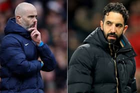 Chelsea boss Enzo Maresca and Manchester United manager Ruben Amorim