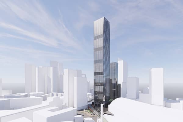 How the Viadux scheme would look, with 2a the tallest, in the centre