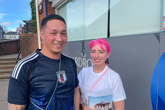 Brandon Lai and Becca Gore in Westhoughton