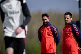 Head Coach Ruben Amorim of Manchester United in action during a first team training session at Carrington Training Ground on March 28, 2025 in Manchester, England. 