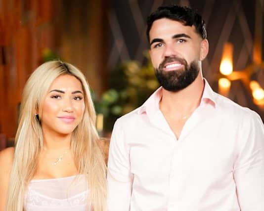 Married at First Sight Australia season 12 couple Awhina Rutene and Adrian Araouzou. Photo by Channel Nine.