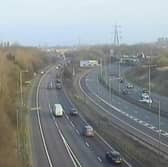 The M61 northbound between J2 and J3 for the A666 is closed due to planned overnight roadworks which have overrun their pre-agreed end time.