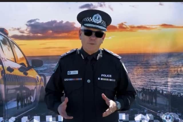 SAPOL Commissioner, Grant Stevens, stars in the video where he personally invites experienced officers from across the UK to apply for SAPOL.