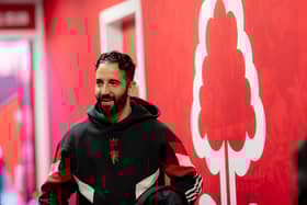 Manager Ruben Amorim of Manchester United arrives ahead of the Premier League match between Nottingham Forest FC and Manchester United FC at City Ground on April 01, 2025 in Nottingham, England.