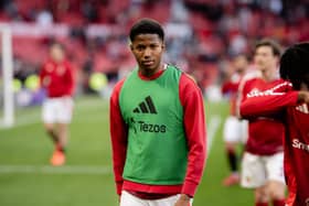 Chido Obi was on the bench when Manchester United drew with Man City