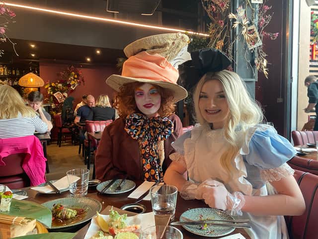 Alice in Wonderland and The Mad Hatter photo