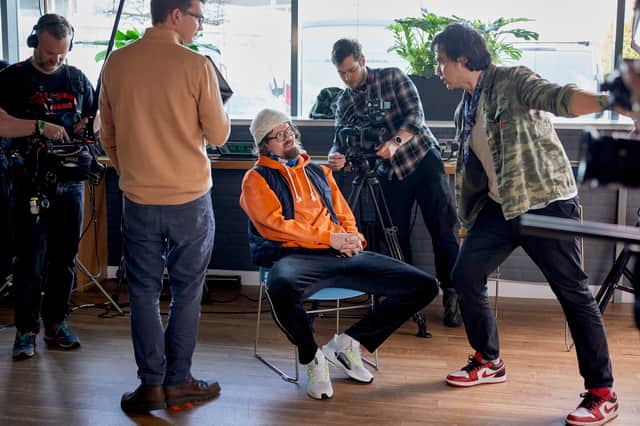 Erling Haaland fake disguise for Kellogg's photo shoot