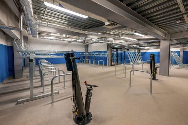 The Ancoats Mobility Hub is more than a multi storey car park - inside the bike store