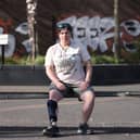 GB paralympic athlete Megan Giglia who is homeless and cant get a home through Stockport Homes
