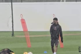 Amad Diallo trained alone ahead of Manchester United's clash with Lyon