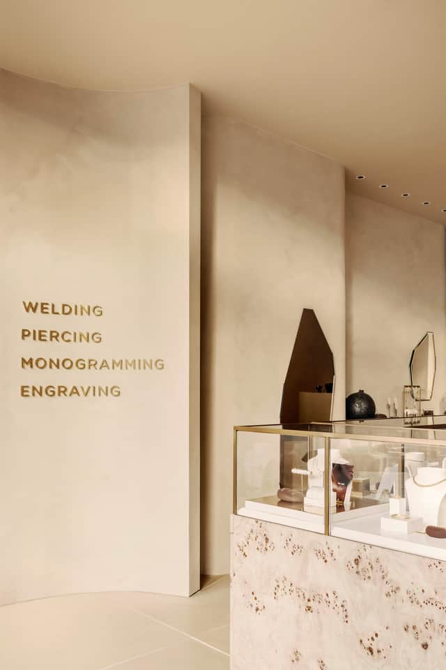 Monica Vinader Edinburgh store interior 
