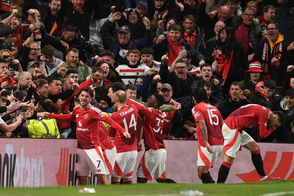 Manchester United defeated Lyon in the Europa League quarter-final