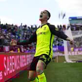 Antony of Real Betis celebrates after Cucho Hernandez of Real Betis (not pictured) scores his team's third goal during the LaLiga match between CD Leganes and Real Betis Balompie at Estadio Municipal de Butarque on March 16, 2025 in Leganes, Spain. 