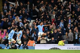 Man City left it late to defeat Aston Villa in the Premier League