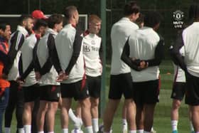 Manchester United trained at Carrington on Wednesday morning