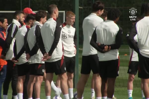 Manchester United trained at Carrington on Wednesday morning