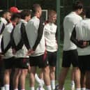 Manchester United trained at Carrington on Wednesday morning
