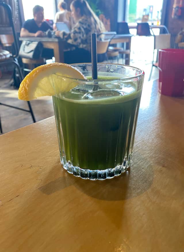 Ezra & Gil Iced Honey & Lemon Matcha Refresher