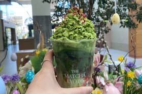 Iced Strawberry Matcha from The Matcha Kyoto