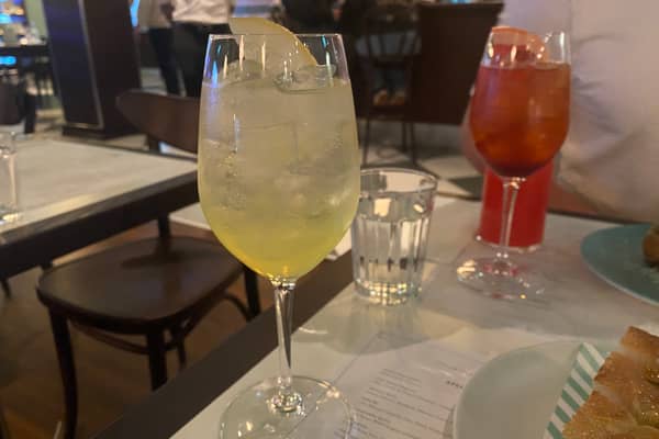 Limoncello Spritz at Lina Stores on Quay Street