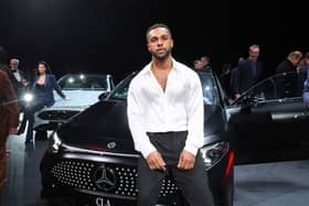 Lucien Laviscount attends the Mercedes-Benz CLA World Premiere at Villa Miani on March 13, 2025 in Rome. 