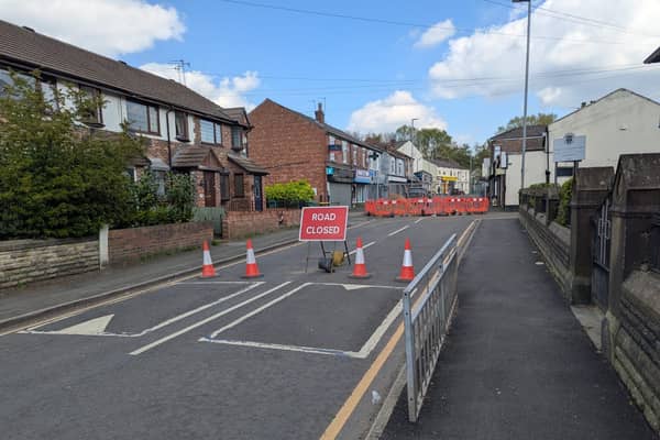 Whittaker Lane in Prestwich is closed after a sinkhole opened up