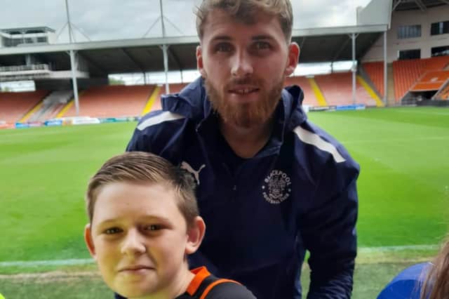 His aunt said he always had a smile on his face and loved Blackpool FC.