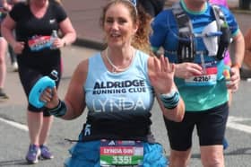 Lynda Elmore at the Manchester Marathon 2024