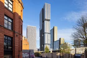 Stocktons seen from Ducie Street as two towers in Ancoats would bring hundreds of new homes and a public square