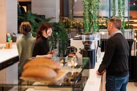 Foundation Coffee at Bloc Cafe located off Market Street in Manchester