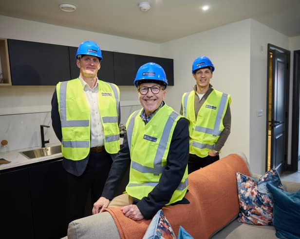 Paul Richards, Deputy Chief Executive, Stockport Council, Cllr Mark Hunter, Leader of Stockport Council, Jamie Hall, Development Director at Hall and Co.     