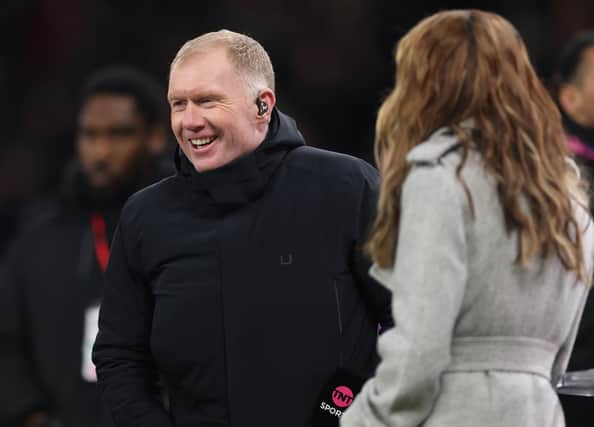 Paul Scholes pictured prior to the Premier League match between Manchester United FC and Southampton FC at Old Trafford on January 16, 2025 in Manchester, England.