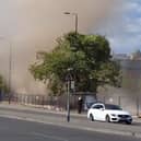 The dust devil in Manchster. Image: Adam Riding (MEN Media)