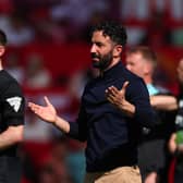Manchester United head coach / manager Ruben Amorim during the Premier League match between Manchester United FC and West Ham United FC at Old Trafford on May 11, 2025 in Manchester, England. 