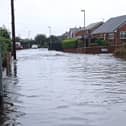 Linkfield Drive under water