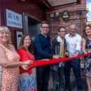 Andy Burnham cuts ribbon at Irlam