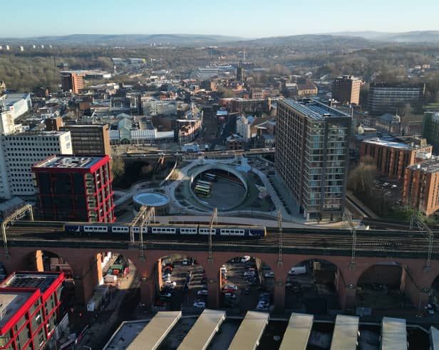 View of Town Centre East from the Viaduct