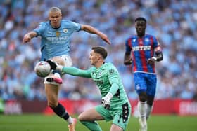 Dean Henderson was involved in two controversial moments against Man City in the FA Cup final
