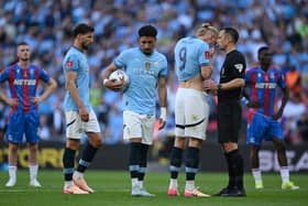 Man City missed a penalty in the FA Cup final against Crystal Palace