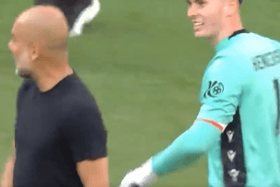 Man City were beaten in the FA Cup final by Crystal Palace