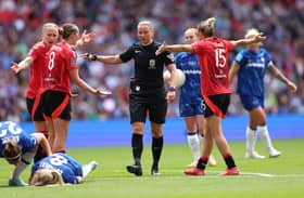 Manchester United were on the end of a 3-0 defeat to Chelsea in the Women's FA Cup final (Photo by Julian Finney/Getty Images)