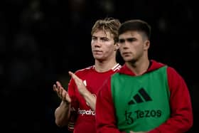 Hojlund is the only striker option available to Ruben Amorim and will start vs Spurs.
