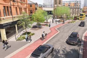 A view of how part of Chapel Street in Salford could look after a revamp