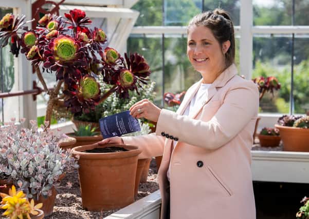 Lindsey Burrow, wife of late rugby legend Rob Burrow, plants wildflowers in his memory to mark Celebration Day (May 26)