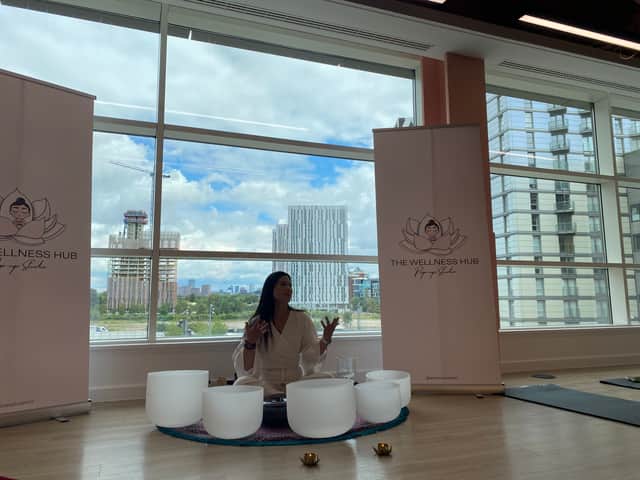 The Wellness Hub sound bath experience