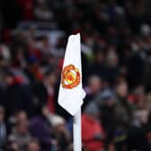  A corner flag is seen during the Premier League match between Manchester United and Tottenham Hotspur at Old Trafford on January 14, 2024 in Manchester, England. 