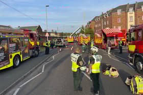 A total of 50 people have been rescued from the building in Warrington including through the windows and balconies of the third and fourth floor.