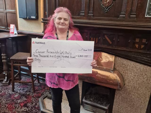 The Old White Lion raised £3,800 for Cancer Research